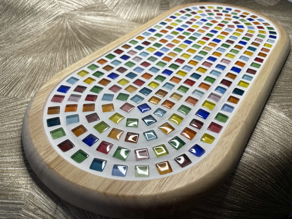 Handgemaakte decoratieve borrelplank mozaïek L | plateau Grande II
