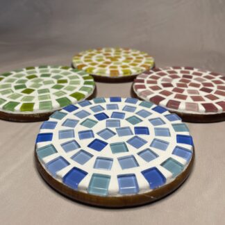 Handgemaakte onderzetters mozaïek | Color Circle I
