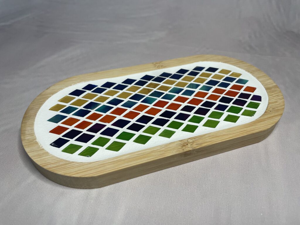 Handgemaakte decoratieve serveerplank mozaïek S | Serveerplank Pico II