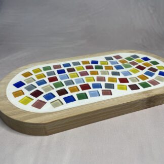 Handgemaakte decoratieve serveerplank mozaïek S | plateau Pico