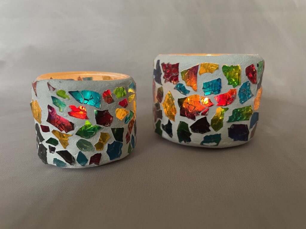 DIY waxinelichthouder | 2 maten set van 2