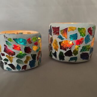 DIY waxinelichthouder | 2 maten set van 2