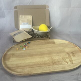 DIY decoratieve serveerplank XL – mandala mozaïek