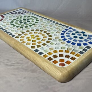 Handgemaakte decoratieve serveerplank L | Mandela mozaïek