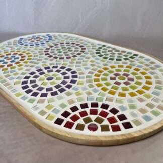 DIY decoratieve serveerplank XL – mandala mozaïek