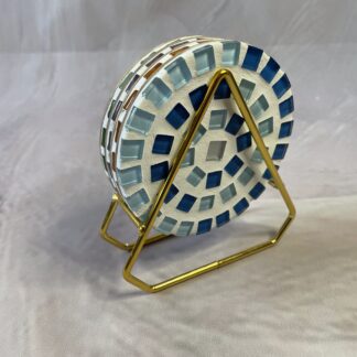 Onderzetterhouder geometrisch goud